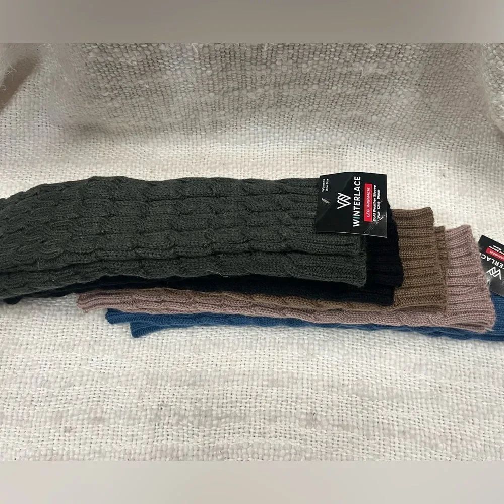 NWT LOT OF 5✨Winterlace Cable Knit leg warmers - Picture 4 of 8
